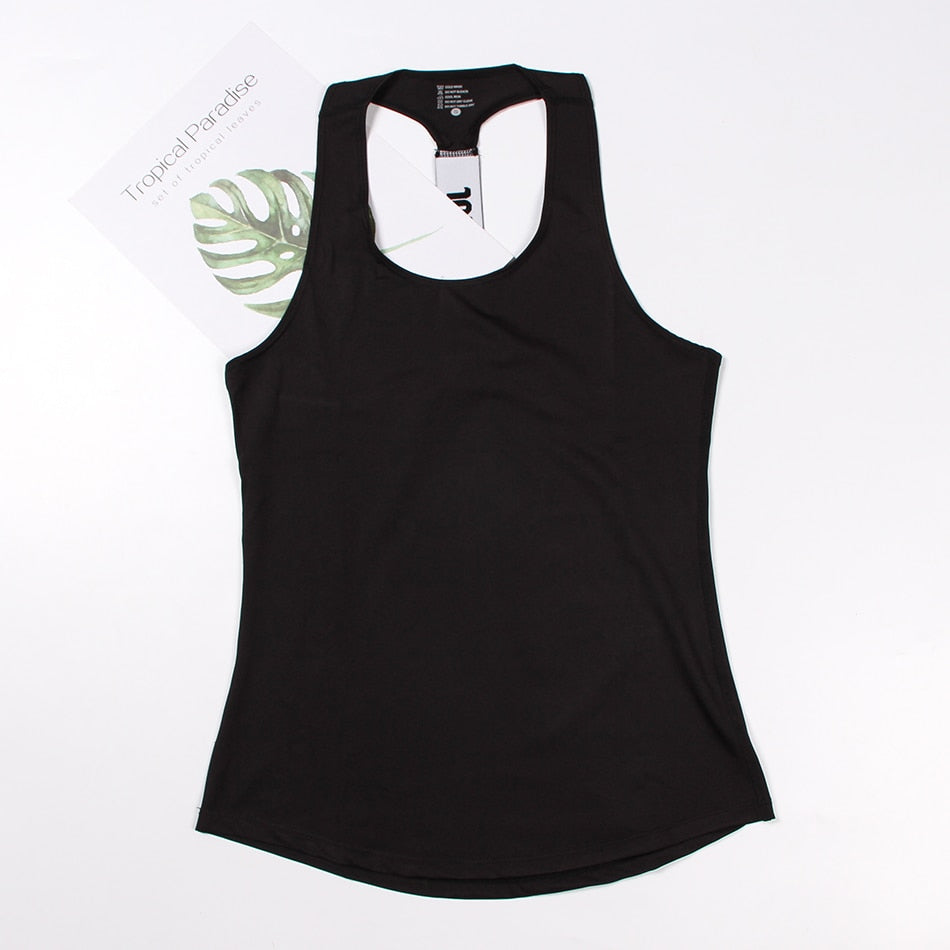 Women Yoga Top Gym Sports Vest Sleeveless Shirts Tank Tops Sport Top Fitness Women Running Clothes Singlets