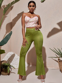 SXY Solid Flare Leg Pants
