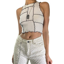 Nibbler Solid Color Stitching Ruffled Lace Women's Vest Casual Sleeveless Navel Street Party Club Summer 2021 Women's Vest