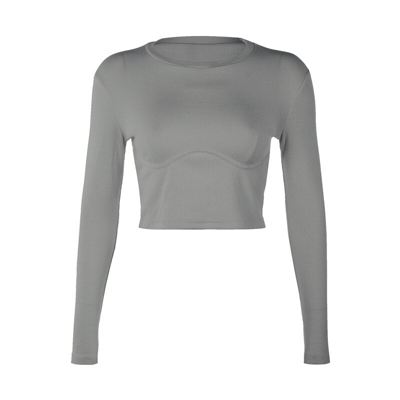 Rockmore Hot Sale White O-Neck Women Bodycon Tight T-shirt Short Sleeve Casual Fashion Female Tshirts Harajuku Streetwear Shirts