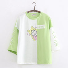 Orane Embroidery Patchwork Korean Style T Shirt For Women Half Sleeve Cotton Tops 2020 Summer Cute Sweet Style Ladies Tee Shirts