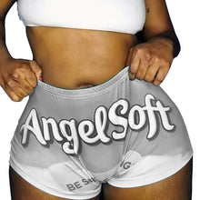 Summer New Style Letter Printing Sexy Hip-Lifting High-Waist Elastic Ladies Large Candy Snack Shorts Women's Shorts