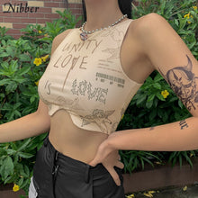 Nibber retro tribal ethnic style vest summer women camisole fashion street casual wear crop tops sleeveless tees female tank top