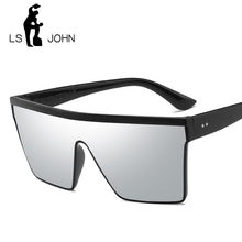 LS JOHN Oversized Square Sunglasses Women 2020 Fashion Shades for women Retro Sun Glasses Women Big Frame Vintage Eyewear UV400