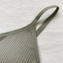 Women's Summer Camisole New 2020 Fashion Cropped Button Outer Wear Thin V-Neck Knit Tops WX73