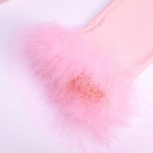 Viifaa Tie Front Fur Cuff Long Sleeve Crop T Shirt Women Clothes 2020 Autumn Winter Pink Tee Tops Sexy Streetwear Fashion Tshirt
