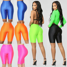High Waist Sports Shorts Women Biker Shorts Summer Casual Sexy Skinny Fitness Solid Bodycon Cycling Slim Bottoms