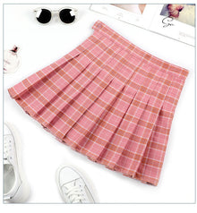 Harajuku Skirt Women Pleat Skirt Harajuku Preppy Style Plaid Skirts Mini Cute Japanese School Uniforms Ladies Jupe Kawaii Skirt