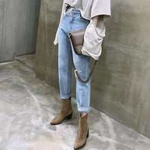 BGTEEVER Vintage High Waist Straight Jeans Pant for Women Streetwear Loose Female Denim Jeans Buttons Zipper Ladies Jeans 2021