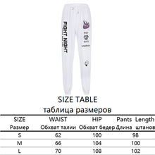 Sweetown Flaming Fire Printed Streetwear Jogger Pants Women Casual Elastic High Waist Sweatpants Hip Hop Baggy Running Trousers
