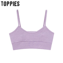 toppies womens cropped tops stretch camisoles casual ladies sports tops tees solid color
