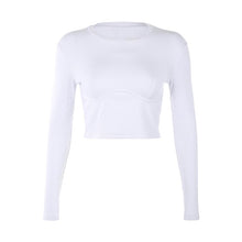 Rockmore Hot Sale White O-Neck Women Bodycon Tight T-shirt Short Sleeve Casual Fashion Female Tshirts Harajuku Streetwear Shirts