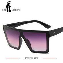 LS JOHN Oversized Square Sunglasses Women 2020 Fashion Shades for women Retro Sun Glasses Women Big Frame Vintage Eyewear UV400