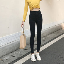 Plus Size Button fly Women Jeans High Waist Blue Pants Jeans for Women High Elastic Skinny Stretchy Women Pants Lift Hips