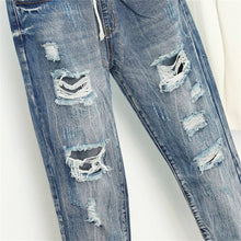 Summer Ripped Boyfriend Jeans For Women Fashion Loose Vintage High Waist Jeans Plus Size Jeans 5XL Pantalones Mujer Vaqueros Q58
