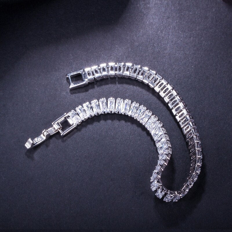CWWZircons High Quality Cubic Zirconia Stones Luxury Yellow Gold Dubai Jewelry Wrap Bracelet for Women Wedding Party Gift CB029