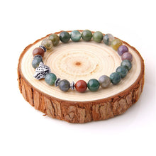 Silver Color Leopard Head Men Bracelet Natural Healing Energy Tiger Eye Stone Beads Bracelets Women Jewelry Friendship Pulseras