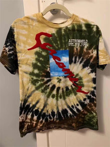 Travis Scott Astroworld Festival Run Tie Dye Tee T Men Women 1:1 Best Quality ASTROWORLD TRAVIS SCOTT t-shirts