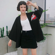 Vintage Summer Printed Chiffon Sunscreen Harajuku Kimono Cardigan Outerwear Blouse Japanese Style Women Clothing