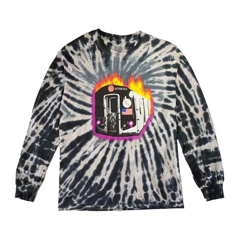 Travis Scott Astroworld Festival Run Tie Dye Tee T Men Women 1:1 Best Quality ASTROWORLD TRAVIS SCOTT t-shirts