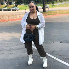 Solid Sports Wear 2 Piece Women Set Summer Casual Crop Top and Pants Set Tracksuit Female Two Piece Set 2020 Autum Clothes Suits