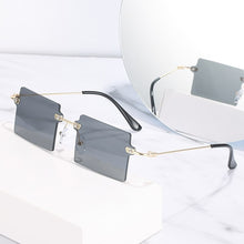 RBROVO Square Sunglasses Women 2021 Sun Glasses For Women Luxury Glasses Brand Designer Sunglasses Women Metal Frameless Eyewear
