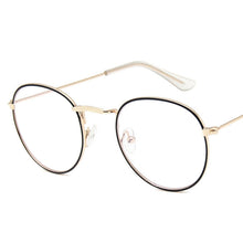 RBROVO Metal Round Glasses Frame Women Vintage Eyeglasses Frame Women/Men Mirror Eyewear Frame Men Anti-blue Light Glasses Women