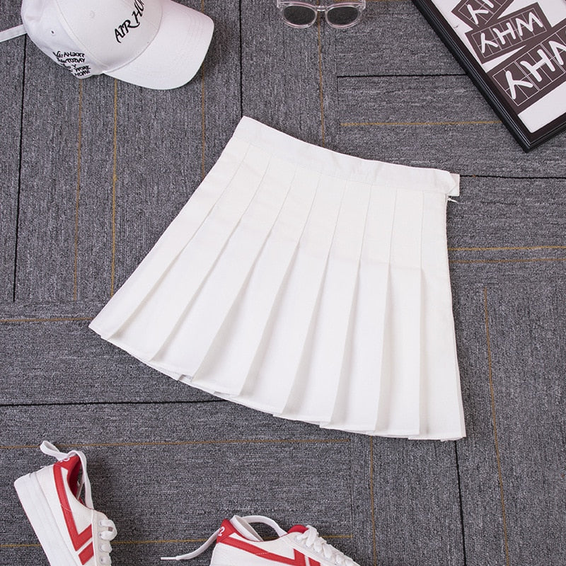 Harajuku Skirt Women Pleat Skirt Harajuku Preppy Style Plaid Skirts Mini Cute Japanese School Uniforms Ladies Jupe Kawaii Skirt