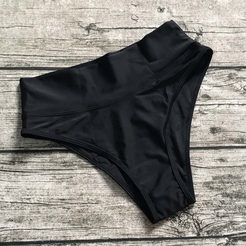 Wholesale Bikini Bottom High Waist Bikini Shorts Tankinis Sporty Panty Solid Candy Color Swimwear Bathing Suit Beach Swim Briefs