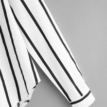 Autumn Long Sleeve V Neck Irregular Stripe Shirt Women Casual Tops And Blouses chemise femme camisas mujer women blouses