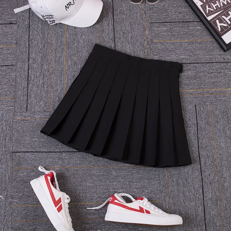 Harajuku Skirt Women Pleat Skirt Harajuku Preppy Style Plaid Skirts Mini Cute Japanese School Uniforms Ladies Jupe Kawaii Skirt