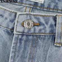 Za Vintage mom jeans high waisted jeans woman ripped boyfriend jeans for women korean style distressed jeans blue denim pants