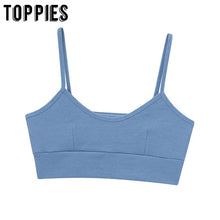 toppies womens cropped tops stretch camisoles casual ladies sports tops tees solid color