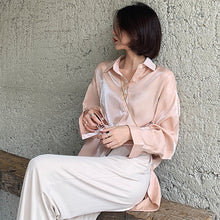Deeptown Vintage Womens Shirts 2021 Elegant Women Blouses Korean Fashion Button Up Shirt Solid Loose Long Sleeve Shirts Ladies