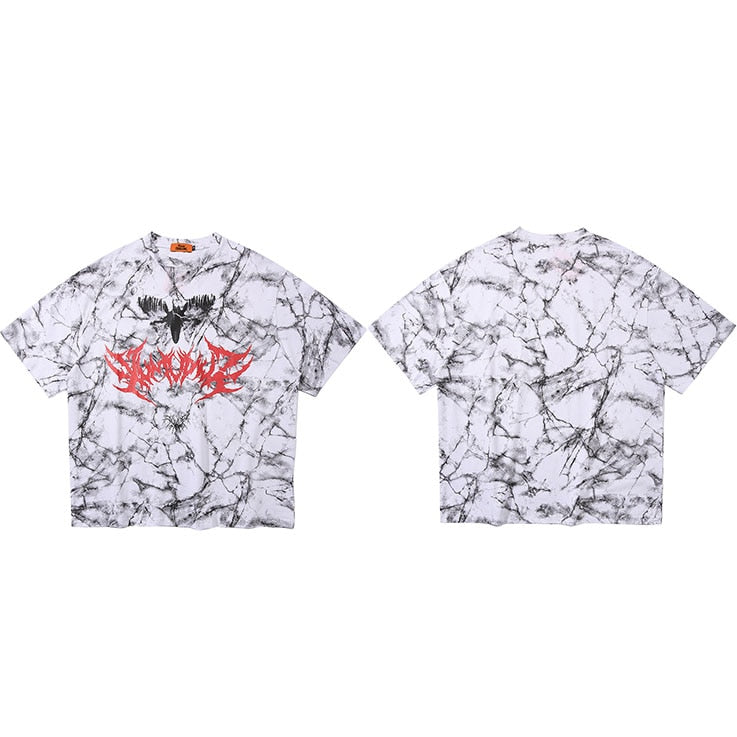 Hip Hop T Shirt Men 2020 Streetwear Oversize Dark Style Tshirt Short Sleeve Cotton Loose T-Shirt Summer Clothes Street Wear New