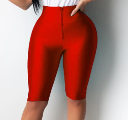 High Waist Sports Shorts Women Biker Shorts Summer Casual Sexy Skinny Fitness Solid Bodycon Cycling Slim Bottoms