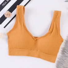 Women Tank Crop Tops Seamless Underwear Chest Crop Tops Female Lingerie Sport Street Fitness Top Active Wear Padded Camisole