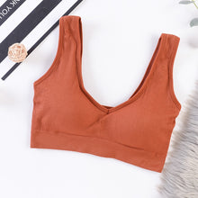 Women Tank Crop Tops Seamless Underwear Chest Crop Tops Female Lingerie Sport Street Fitness Top Active Wear Padded Camisole
