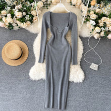 Croysier Dresses For Women 2020 Sexy Strapless Ribbed Knitted Bodycon Dress Women Winter Long Sleeve Midi Sweater Dress Clothes