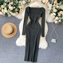 Croysier Dresses For Women 2020 Sexy Strapless Ribbed Knitted Bodycon Dress Women Winter Long Sleeve Midi Sweater Dress Clothes
