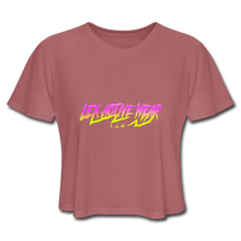 Women's Cropped T-Shirt - mauve